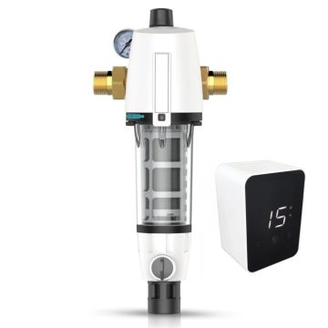 WF944AM-Rückspülfilter mit Rückspülautomatik, Druckminderer und Manometer RDX 1 - 10 bar 1 Zoll - DN 25